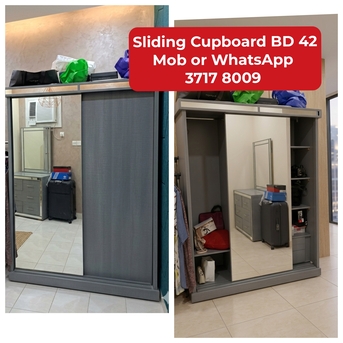 Manama, Furniture, BHD 42,  🌍🌐Cupboard Sliding Door In Good Condition For Sale With Delivery