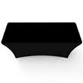 Print Custom Black Stretch Table Cover From PrintMagic