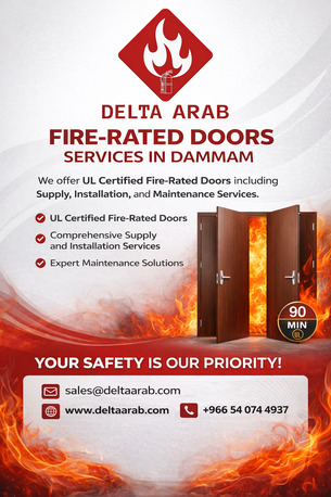 Dammam, Technical, UL Listed, Fire Rated Door, Supply, Installation & Maintenance Services In Dammam.
