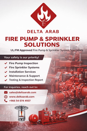 Dammam, Technical, Fire Pump & Fire Sprinkler, Supply, Installation & Maintenance Services In Dammam.