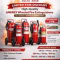 150 LBS, Amerex, Aramco Approved, UL Listed Wheeled Fire Extinguisher Available In Dammam