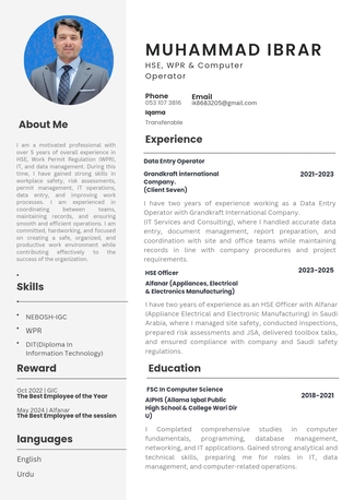 Jeddah, Job Seekers, HSE, WPR, COMPUTER OPERATOR