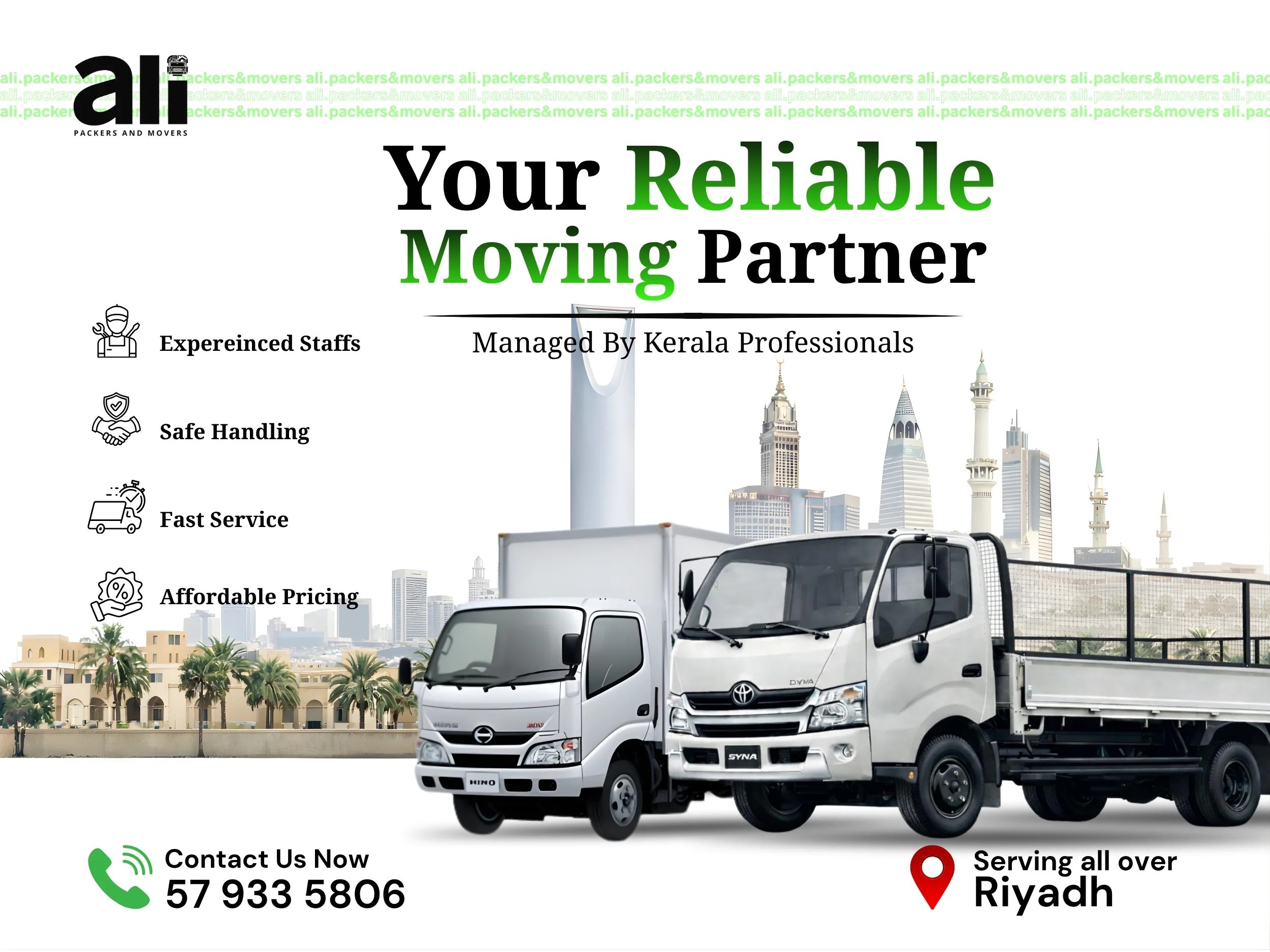 Riyadh, Labor/Moving, Ali Movers & Packers Riyadh | House Shifting Service | Kerala Managed Team | +966579335806