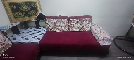 Al Aziziyah, Furniture, SAR 500,  7 Seater Sofa + Corner Table