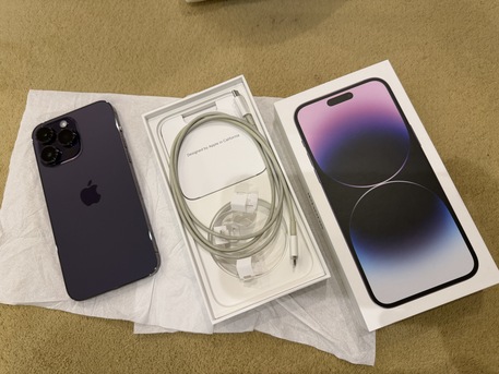 Riyadh, Mobile Phones, SAR 2900,  Iphone 14 Pro Max 256 GB Deep Purple