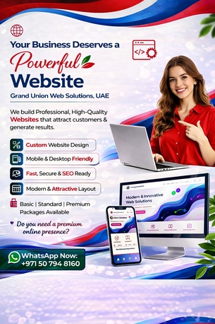 Dubai, Web Design & Development, Grand Union Web Solutions UAE