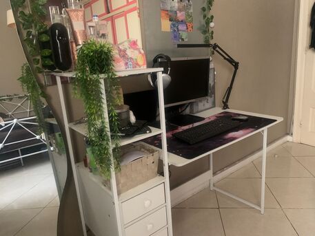 Al Rehab, Furniture, SAR 250,  Study Table Good As New White