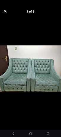 Al Jubail Al Balad, Furniture, SAR 250,  250 SAR Sofa Set Complete 3+3+1+1 Green Color Heavy Duty Available