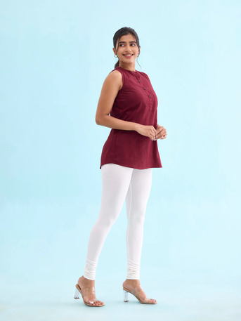 Chennai, Clothing & Accessories, INR 599,  Elegant White Pants For Women By Go Colors &ndash; Timeless & Versatile Style