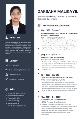 Juffair, Job Seekers, Manager Marketing