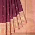 Elegant Maroon Silk Sarees For Weddings | Mavuris