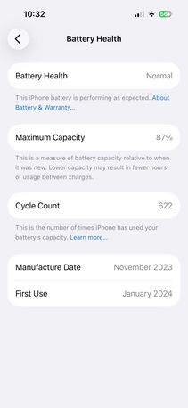 Thuqbah, Mobile Phones, SAR 2000,  IPhone 15 (256 GB) (87 Health) (Ultra Mint) Rare Find All Original WITH BOX &ldquo;Like NEW&rdquo;