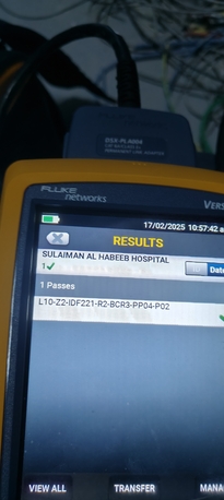 Jeddah, Technical, Rent A Professional Fluke Network Cable Tester CAT6, CAT6A & CAT7