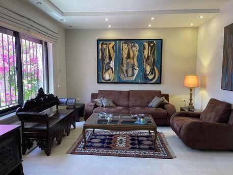 Abdoun, Apartments/Houses, JOD 16000/year,  Furnished,  3 BR,  180 Sq. Meter,  Furnished Garden Apartment For Rent In Jabal Amman