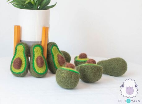 New York, Household Items, USD 58,  Felt Avocado With Seed &ndash; Buy Felt Craft Supplies Online