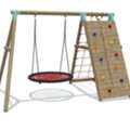 829,  Wooden Climber Swing Set For Kids &ndash; Nest Swing & Play Set Australia