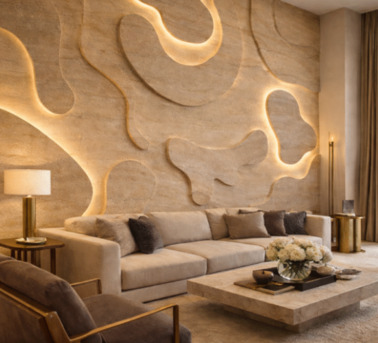 New Delhi, Furniture, Luxury Stone Wall Murals &ndash; Decorative Natural Stone Wall Panels