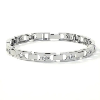 New York, Jewelry, USD 4825,  Shop Mens Bracelet Lab Diamond Bezel Set 1.00 Cttw Style