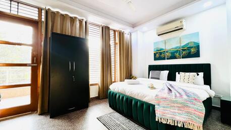 Rohini, Apartments/Houses, INR 6486/day,  1 BR,  650 Sq. Meter,  6486, Fully Furnished Bluo Modern 1 BHK Rohini