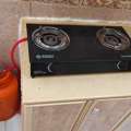 SAR 10001200080,  Gas Stove + Cylinder + 2 X Cloth Hanger