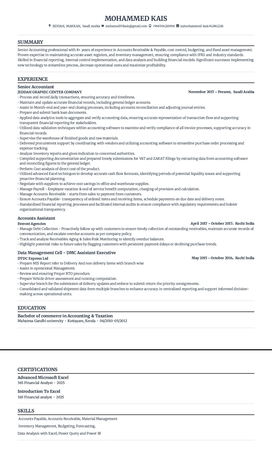 Manama, Job Seekers, Senior Accountant/ Accounts Receivable Officer/Debt Collection