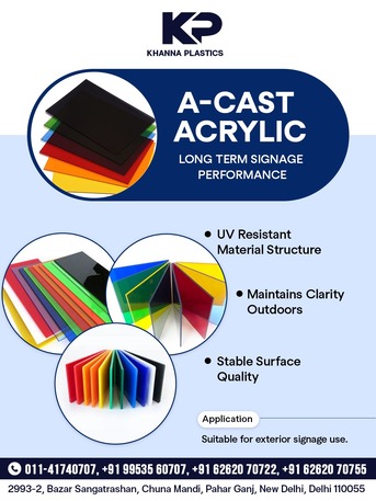New Delhi, Interior Design, Cast Acrylic Sheets | Acrylic Sheet Wholesaler In Delhi For Laser Cutting & Mirrors | Khan