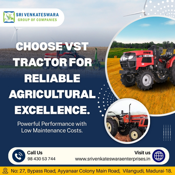 Madurai, Farm/Garden, VST Tractor Dealer In Madurai | Reliable Agricultural Tractor Sales