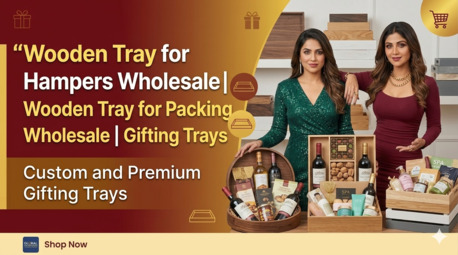 New Delhi, Clothing & Accessories, Wooden Tray For Hampers Wholesale | MDF Tray Dealer In India | Bulk Gifting Trays