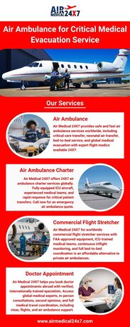 Dubai, Medical, Air Ambulance For Critical Medical Evacuation Service - Air Medical 24X7
