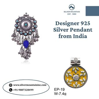 Jaipur, Jewelry, INR 20000,  Designer 925 Silver Pendant From India &ndash; Perfect Gift Option
