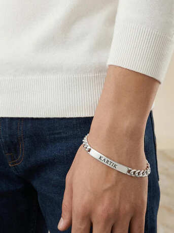 Mumbai, Jewelry, Level Up Your Style With A Mens Silver Chain Bracelet