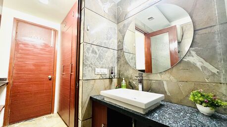 New Delhi, Apts/Flats Wanted, INR 6207/day,  Furnished,  Studio,  600 Sq. Feet,  BluO Cozy Studio @ Green Park, HKV - Balcony