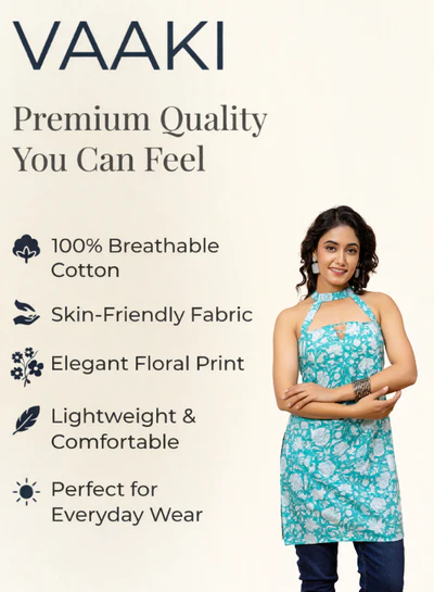 Mumbai, Clothing & Accessories, INR 749,  Mohini Turquoise Neck Straps Corset Kurti