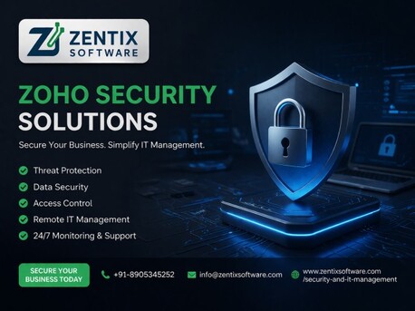 Jaipur, Security, Secure Your Business With Zoho Security Experts | Zentix Software
