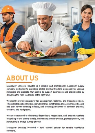 Riyadh, Manpower, Skilled & Semi-Skilled Catering & Laundry Manpower