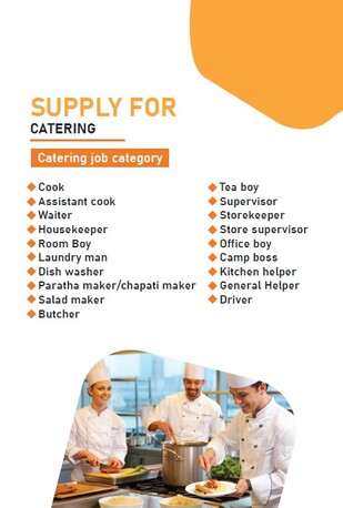 Riyadh, Manpower, Skilled & Semi-Skilled Catering & Laundry Manpower
