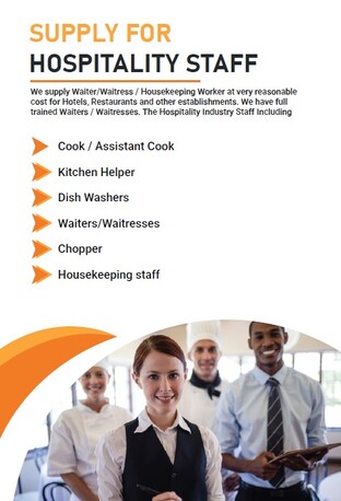 Riyadh, Manpower, Skilled & Semi-Skilled Catering & Laundry Manpower