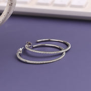 Bhubaneswar, Jewelry, INR 2205,  Stunning Silver Hoop Earrings | Aura Gleam | Order Yours At Sterluv!