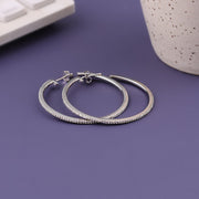 Bhubaneswar, Jewelry, INR 2205,  Stunning Silver Hoop Earrings | Aura Gleam | Order Yours At Sterluv!