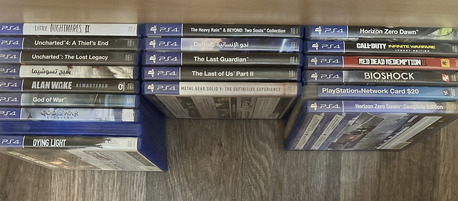 Riyadh, Video Games, SAR 1999,  PS4 Fat (500GB) - Like New Condition With Original Box And 17 Top Games