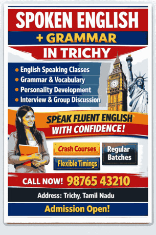 Mumbai, Education, Spoken English With Grammar In Trichy