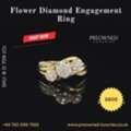 GBP 600,  Buy Gold Flower Diamond Ring Pre-Owned Best Value UK