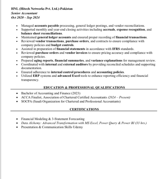 Riyadh, Job Seekers, Accountant | Financial Reporting  Specialist | ACCA Professional | Transferable Iqama