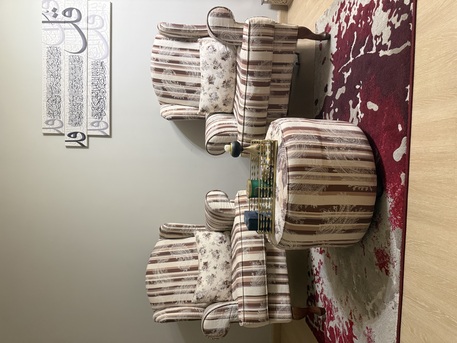 Olaya, Furniture, SAR 450,  Two High Chair And One Table Cum Pouf