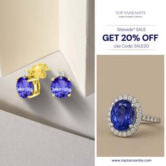 New York, Jewelry, USD 456,  Stunning Blue Tanzanite Gemstones &ndash; Rare & Elegant