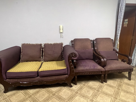 Jubail, Furniture, SAR 300,  A Sofa With Its Curtain Is Available For Sale