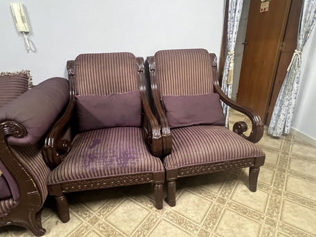 Jubail, Furniture, SAR 300,  A Sofa With Its Curtain Is Available For Sale