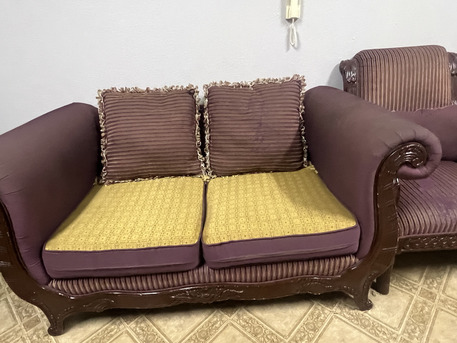 Jubail, Furniture, SAR 300,  A Sofa With Its Curtain Is Available For Sale