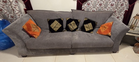 Al Rehab, Furniture, SAR 700,  Sofa Set Grey Color