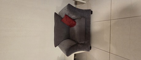 Al Rehab, Furniture, SAR 700,  Sofa Set Grey Color